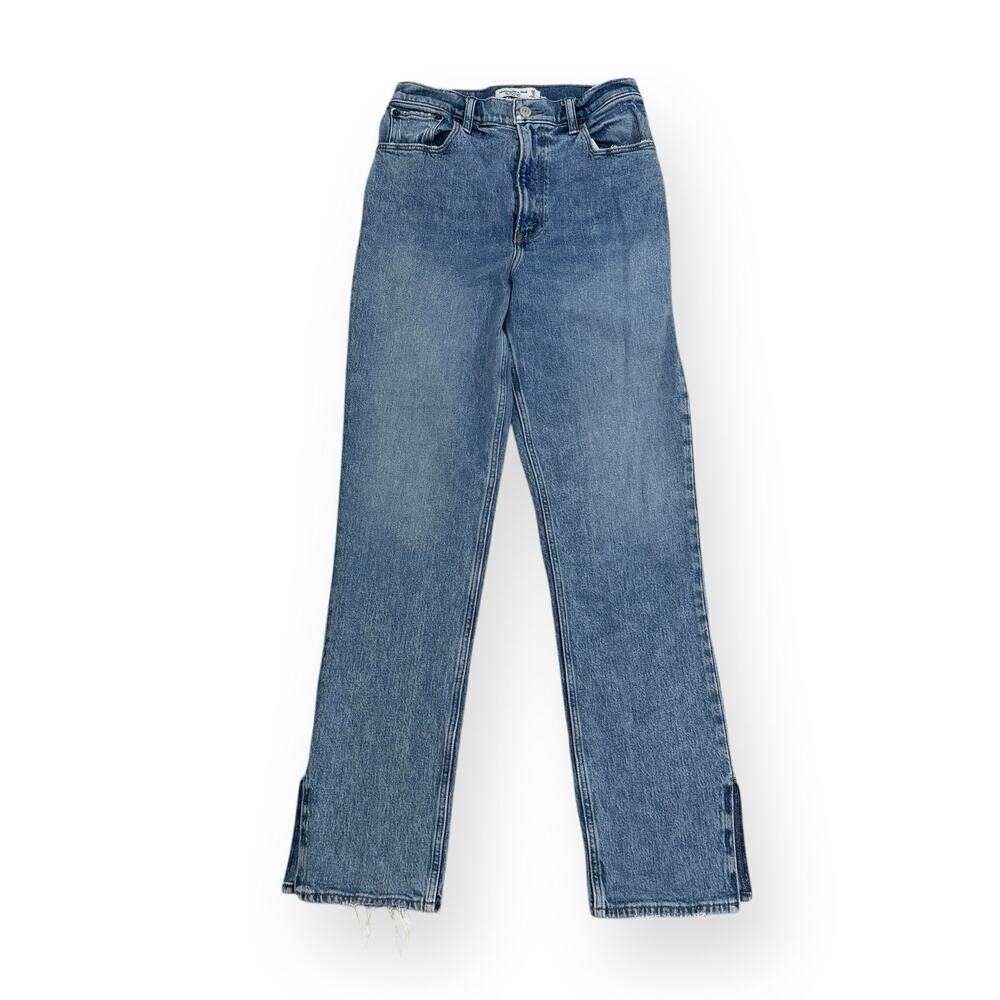 Abercrombie & Fitch Jeans 6 28 Curve Love 90's Straight Ultra High Rise Slit